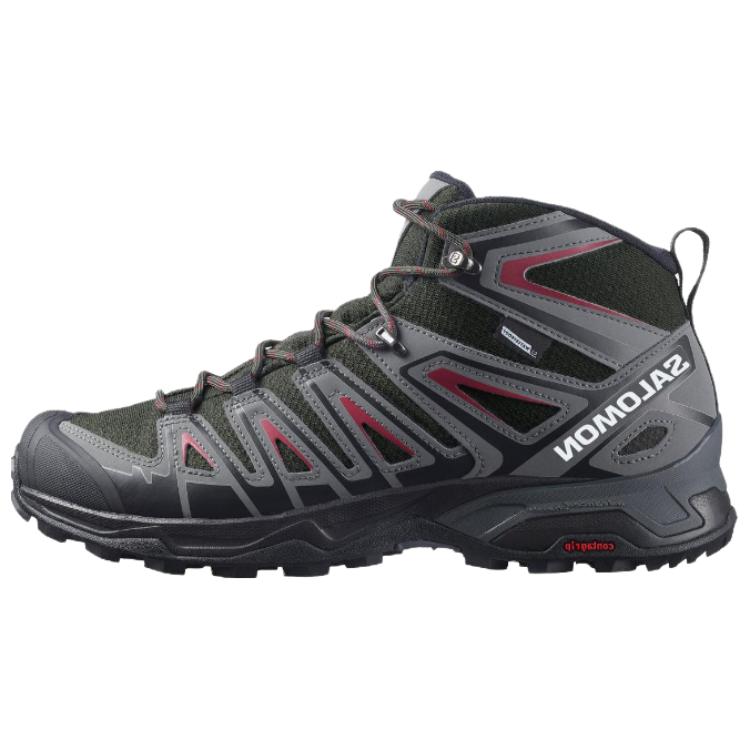 Salomon X Ultra Pioneer Mesh Waterproof Mid Outdoor Functional Shoes Men Shoes Red 416710