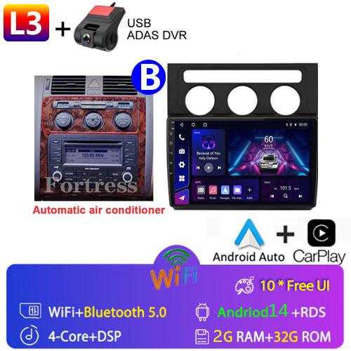 10 inch GPS Navigation Android Auto for Volkswagen Touran 1 2003 - 2010 Car Radio Video Multimedia Player 4G BT Wireless CarPlay