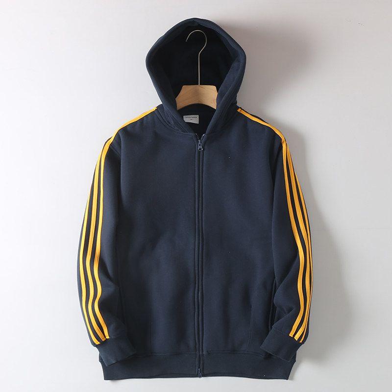 Trade Cut the Tag Off Original Order Fleece-lined Sports and Leisure Warm Hooded Cardigan Hoodie Men's Autumn and Winter Jacket Couple Outerwear