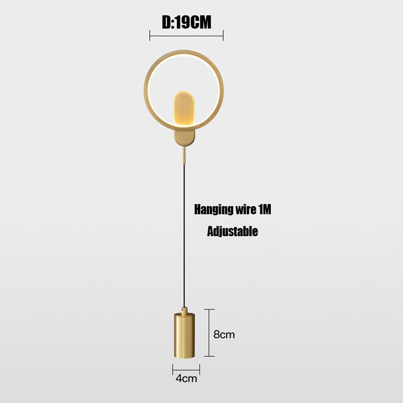 Designer Recommends Bedroom Bedside LED Wall Lamp Modern Nordic Light Luxury Minimalist Living Room Tv Background Wall Lamp