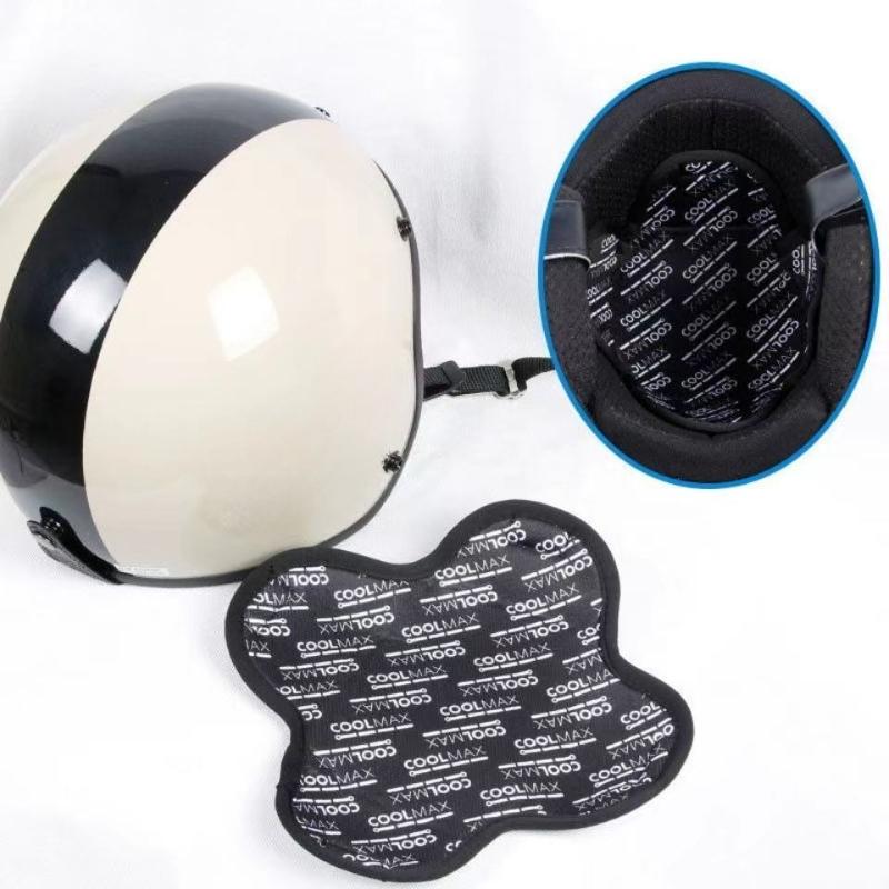 Forro transpirable para casco de motocicleta, almohadilla acolchada de secado rápido que absorbe el sudor, almohadilla aislante para casco.