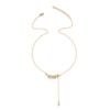 Alloy pendant jewelry high-end wheat ear tassel adjustable necklace female leaf collarbone chain