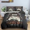 Gamepad Polyester Duvet Cover Set Colourful Button King Play Gamer Bedding Set Kid Teen Man Video Game For Child Game Room Decor