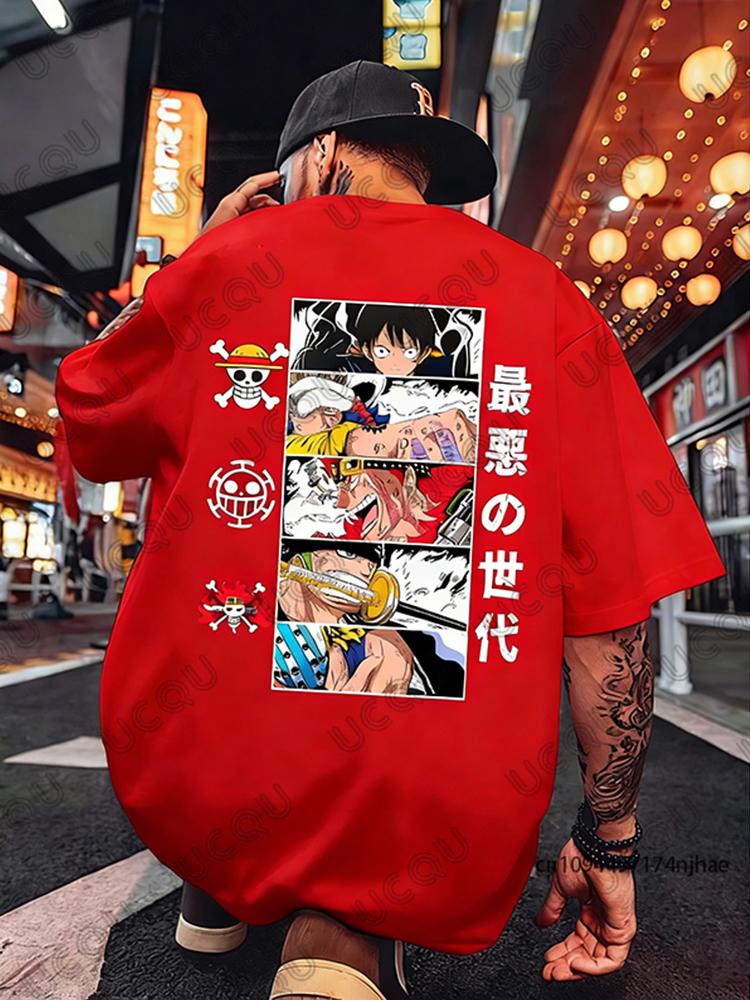 2026 New Cartoon Graphic Print Tshirt For Men Cosplay Clothes Summer Short Sleeve Tops Casual Unisex Tees