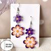 2D Flat Acrylic Dangle Earrings For Women Flower Animal Drop Earrings For Summer Daily Wear Party Jewelry