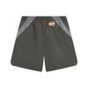 Li Ning Badfiv Series Seven City Collaboration Lockere Colorblock Sportliche Freizeitshorts Herrenshorts Schwarz Off-White Rauchgrau AKST821-2