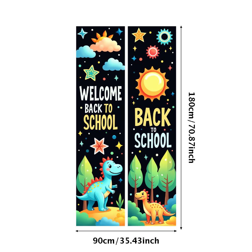 Willkommen zurück zur Schule Banner Hintergrund für Klassenzimmerdeko Kinder Schulfest Veranstaltung Hintergrunddekorationen Foto-Requisiten