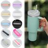 40 oz Tumbler Klappdeckel mit Strohhalm Ersatz Auslaufsicher Wiederverwendbarer Tumbler Deckel Spritzwassergeschützt für 40 oz Tassen Zubehör