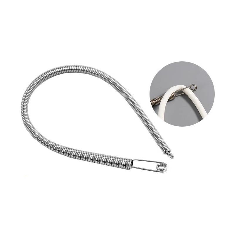 2pcs Flexible Rope Threader Tool Bendable Spring Pants Hoodies Elastic Band Lace Cord Drawstring Thread DIY Sewing Accessories 2pcs