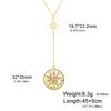 Dawapara Tetragrammaton Pentagram Necklaces Witches Knot Pendant Wiccan Protection Amulet Stainless Steel Jewelry