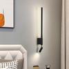 Nordic Minimalist Long Strip Bedside Wall Lamp with Eye-Protecting Reading Light and Switch for Hallways, Entrances, and Hotel Rooms