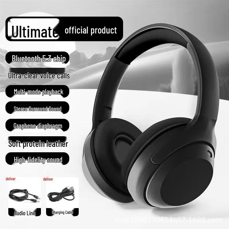 

JST-35A Foldable Over-Ear Bluetooth Headphones with Card Slot - Student-Specific High-Quality Sound чорний