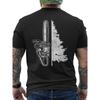 Men's Chainsaw & Tree Back Print T-Shirt - Loose Fit Short Sleeve Round Neck Tee with Back Design for Logging, Forestry Work & Outdoor Activities |