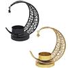Ramadans Decoration Moon Candle Holders,Moon Tealight Candle Holders,Moon Candle Stand Candlestick for Wedding Decors