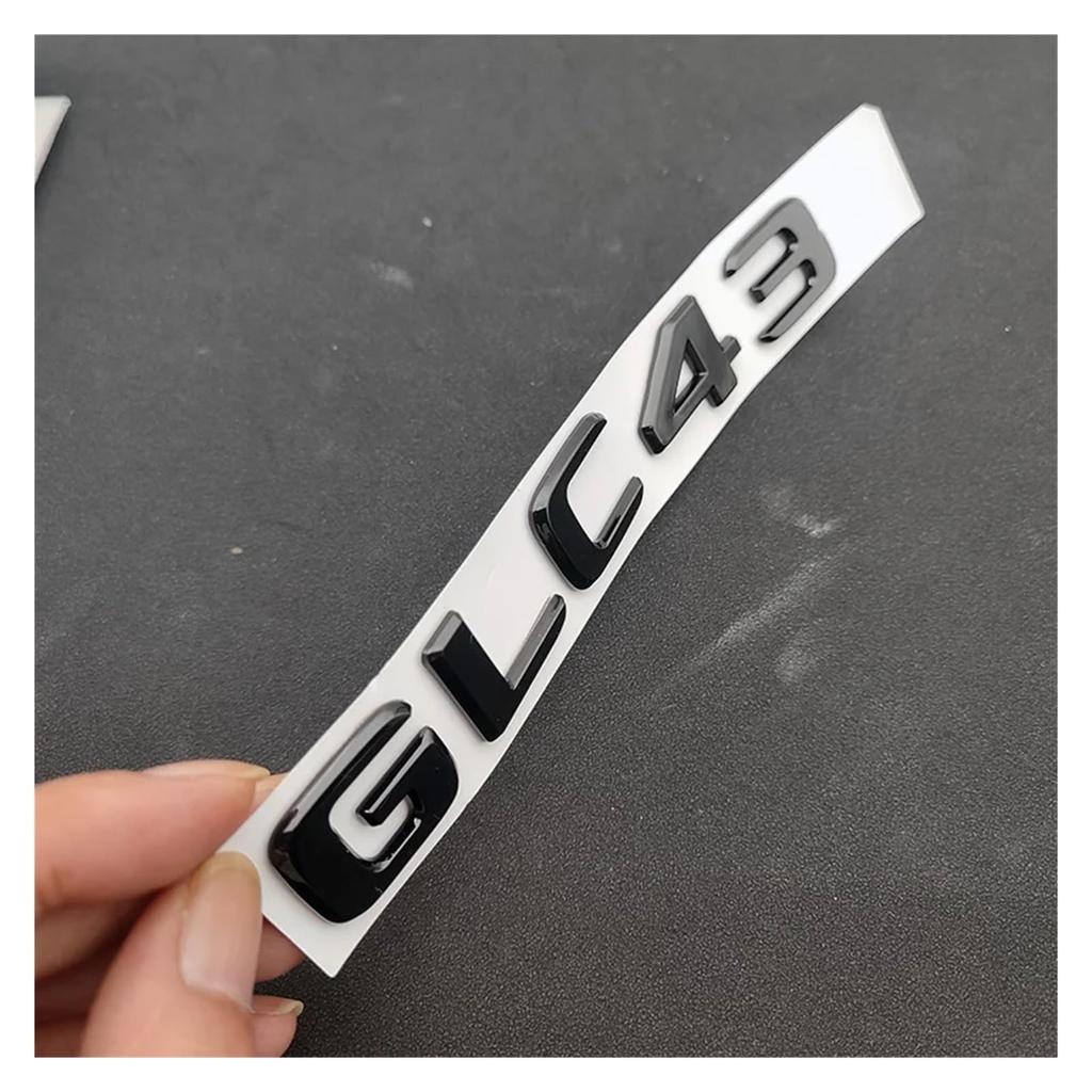 Yzw6688 3D ABS Chrome Black Car Rear Trunk Badge Sticker Logo GLC 43 BITURBO