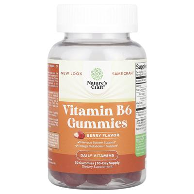 B6 vitamīna košļājamās pastilas, ogu garša, 50 mg, 30 košļājamās pastilas