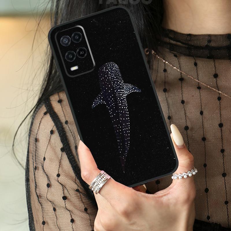 Whale Sharks Fish Case For Oppo A16 A76 A96 A17 A18 A60 A80 A40 A38 A58 A78 A98 A94 A74 A54 A15 A57 A77 A5 Pro