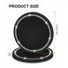 1pc/2PCS Car Cup Coaster, Bling Cup Holder Insert Coasters,Universal Auto Non-Slip Cup Holder Embedded in Ornaments Silicone Coaster