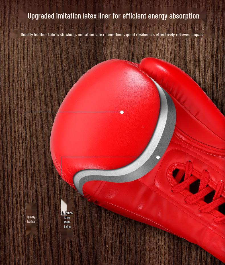 Jiuri Mountain Series Boxing Gloves - Rope, Sanda, Fighting, Sparring, Punching Bag Gloves