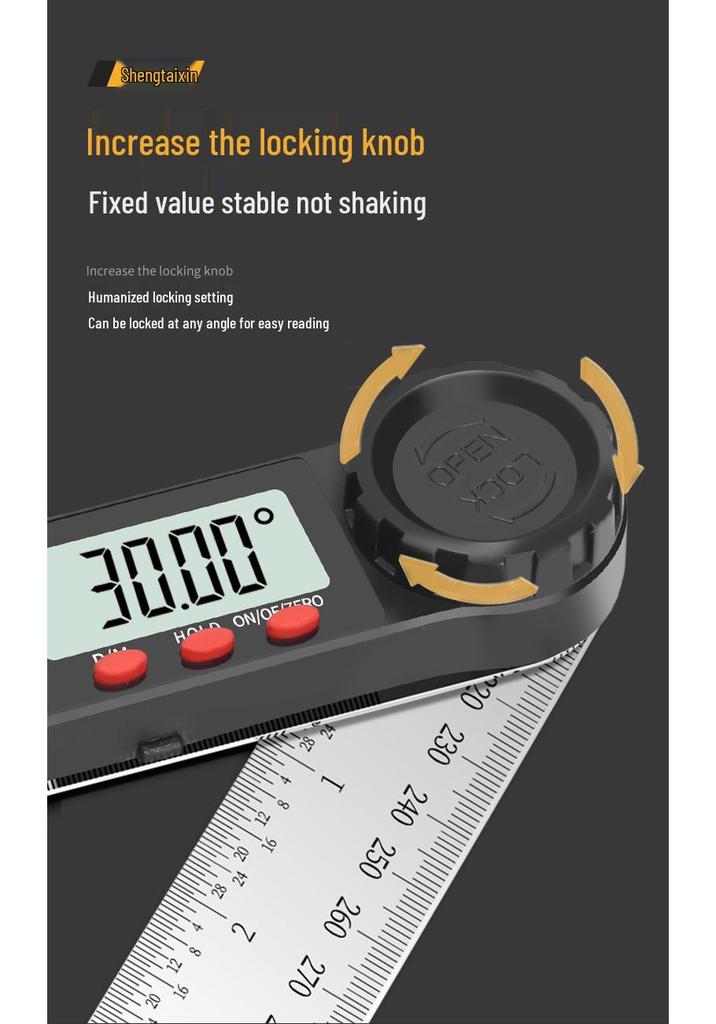 Shengtai Electronic Digital High Precision Universal Multifunctional Protractor