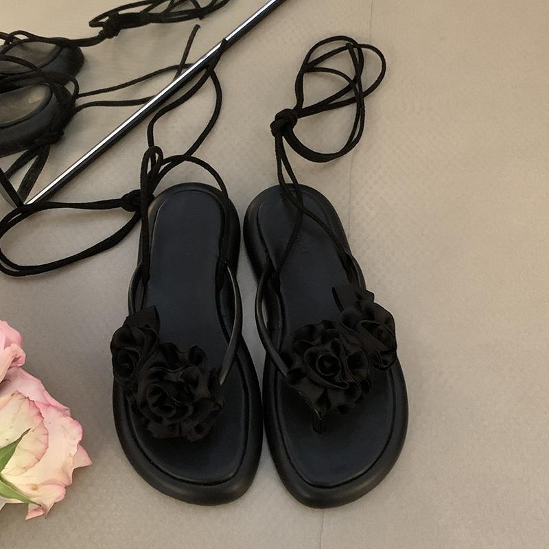 

Тенденция 2024 года, летние трендовые женские сандалии-гладиаторы, модная обувь с ремешком на щиколотке, женские уличные вечерние платья, сандалии Size 35(foot 22.5cm) чёрный