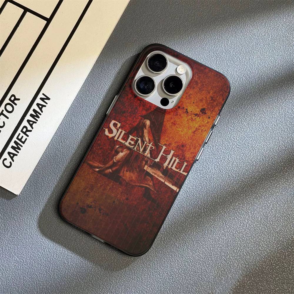 Silent H-Hill Horror Game Phone Case For IPhone 17 16 15 11 12 13 14 Pro Max Soft Corrugated Silicone Cover Case