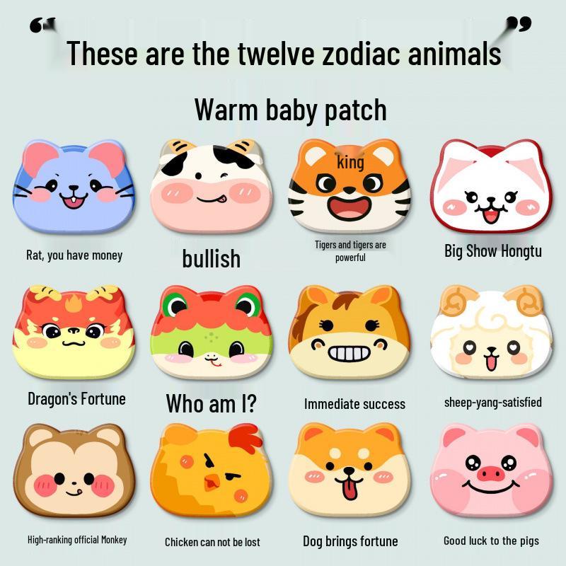 

Cartoon Self-Heating Body Warmer Patch - Cute and Irregular Heat Patch for Students