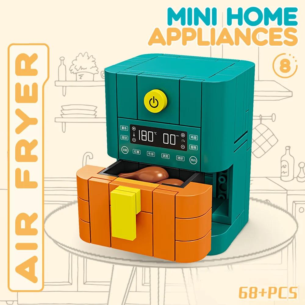 Pretend Play Home Appliance Building Blocks Kids Toys Birthday and Holiday Gift Mini Appliances Set Including Fan Computer Stove