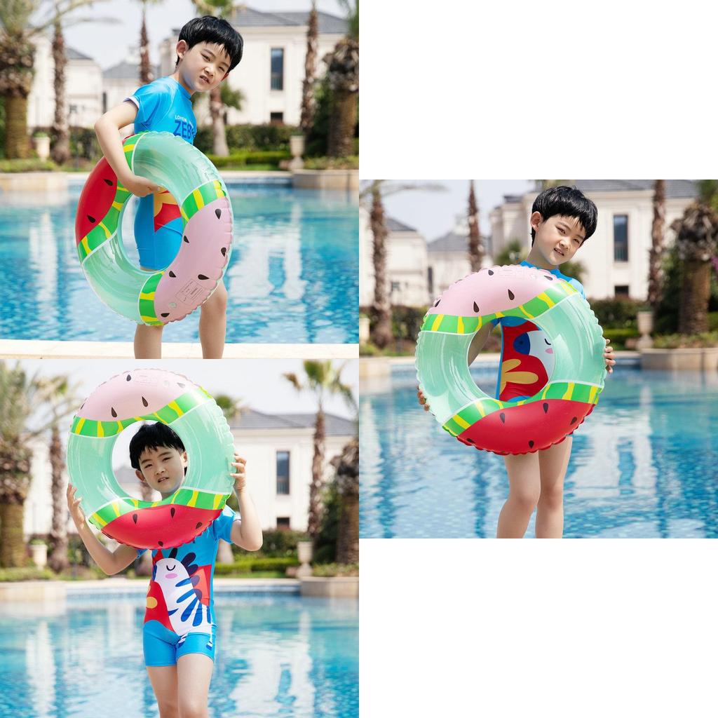 Children Adults And Inflatable Watermelon Swim Rings Water Swimming Supplies