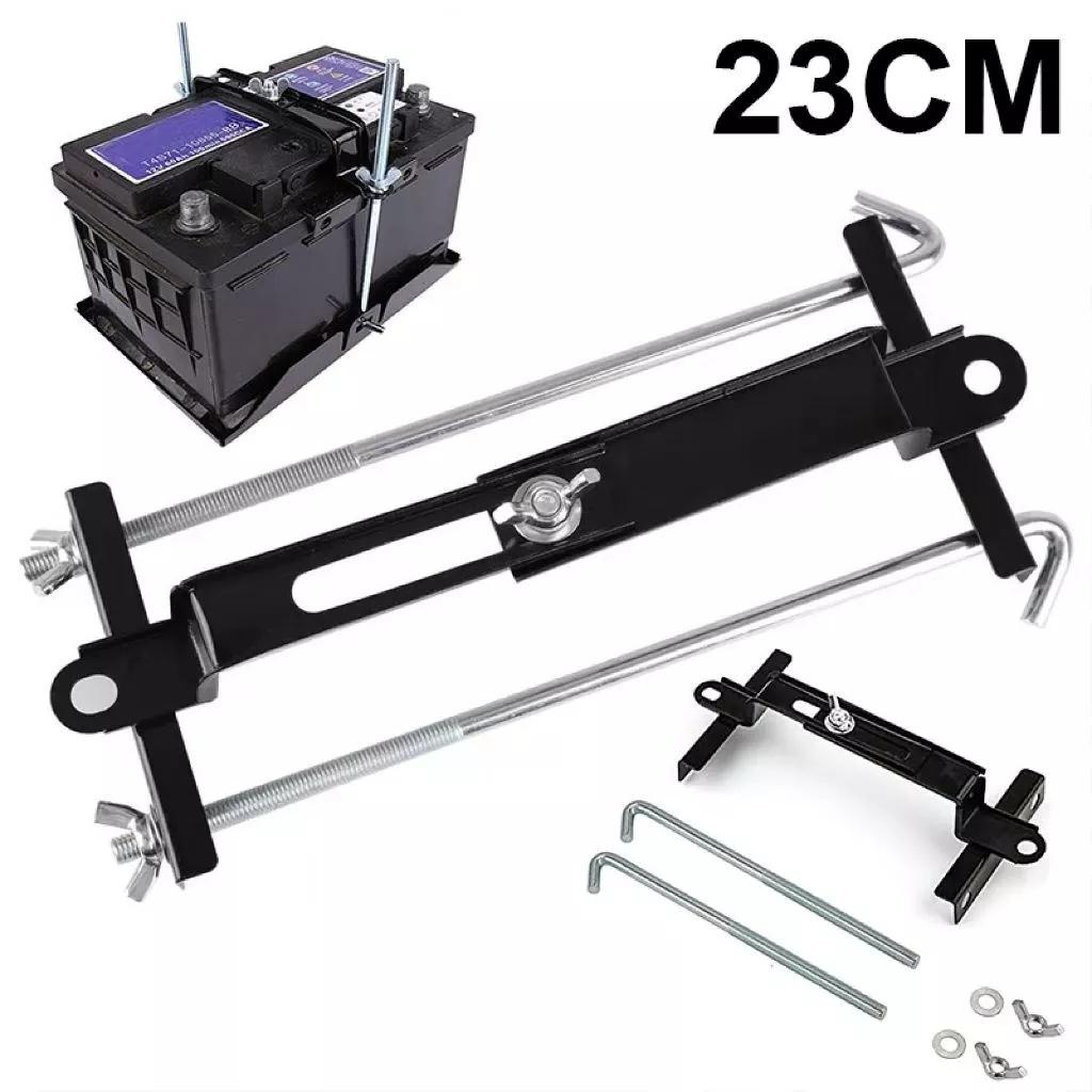 Adjustable Car Battery Hold Down Bracket 19cm 23cm Universal Battery Holder Stainless Steel Storage Tray For Automotive