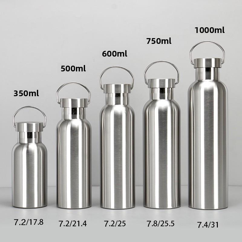 Stainless Steel Thermos Water Bottle Leak-proof Double Wall Large Capacity Wide Mouth Sports Water Bottles For Cycling