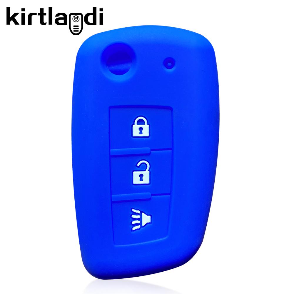 Silicone Key Cover Case for Nissan Sunny Juke Cefiro A32 Kashkay J11 Qashqai Switch X-trail 3 Button Car Key Case Shell