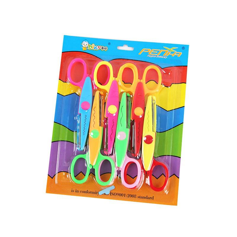 

Creative Kids Lace Scissor Set - Safe, Plastic, Wave Line Design for DIY Photo Albums