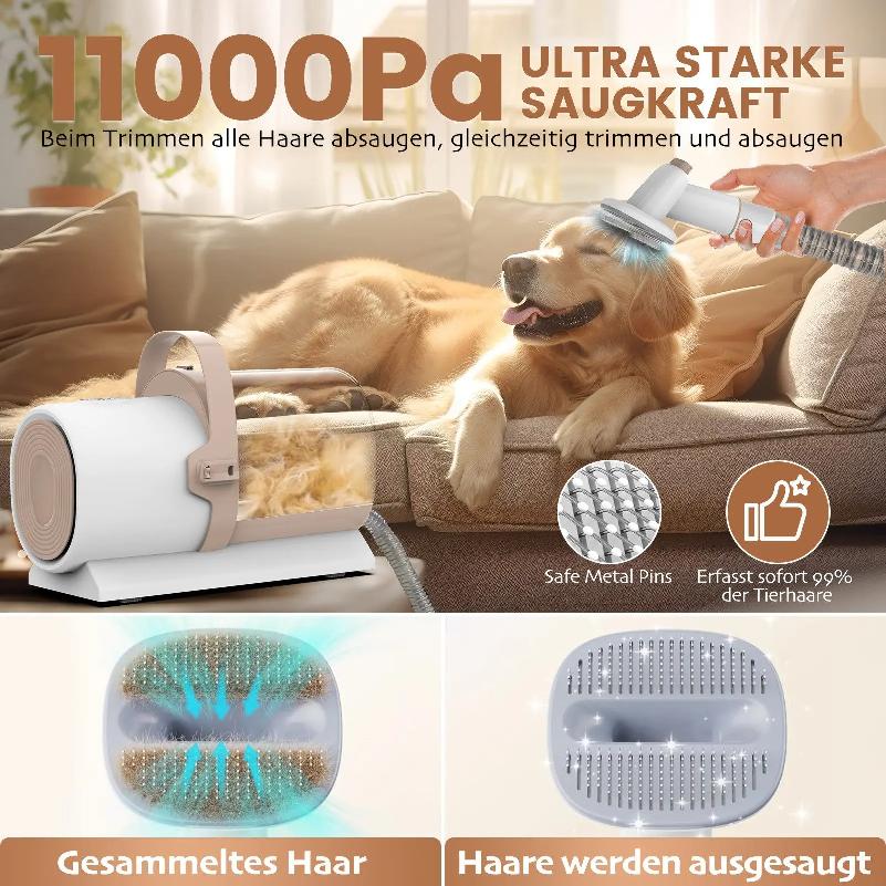 PG50 Dog Grooming Kit, 5 In 1 Dog Grooming Vacuum , 2.5L Dust, 11000Pa, Super Suction for Pet Hair, Low Noise