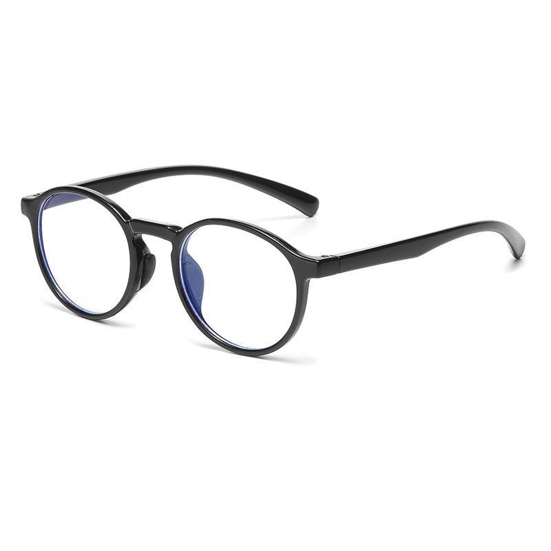 7338 New Anti-Blue Light Children'S Fashion Frame Flat Glasses 2025 Silicone Nose Pad Pc Frame Boys And Girls Glasses