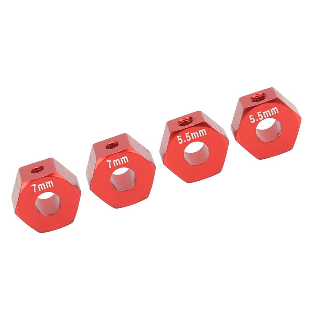 RC Wheel Hub Hex Aluminium Alloy 12mm Diameter 5.5mm 7mm Thickness Accessory Set Kit