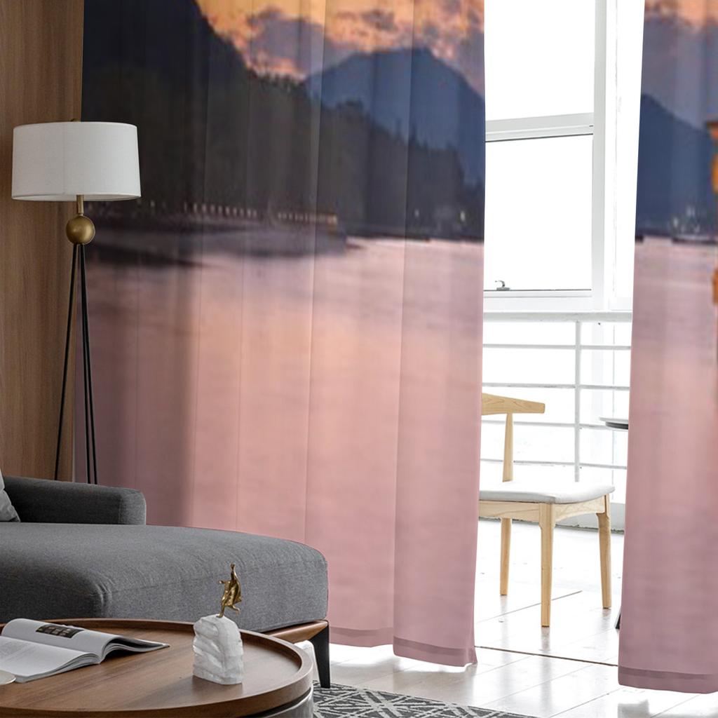 Berühmtes Torii-Tor des Itsukushima-Schreins auf Miyajima Chiffon-Sichtvorhänge Wohnzimmer Schlafzimmer Fenster Voiles Tüllvorhang