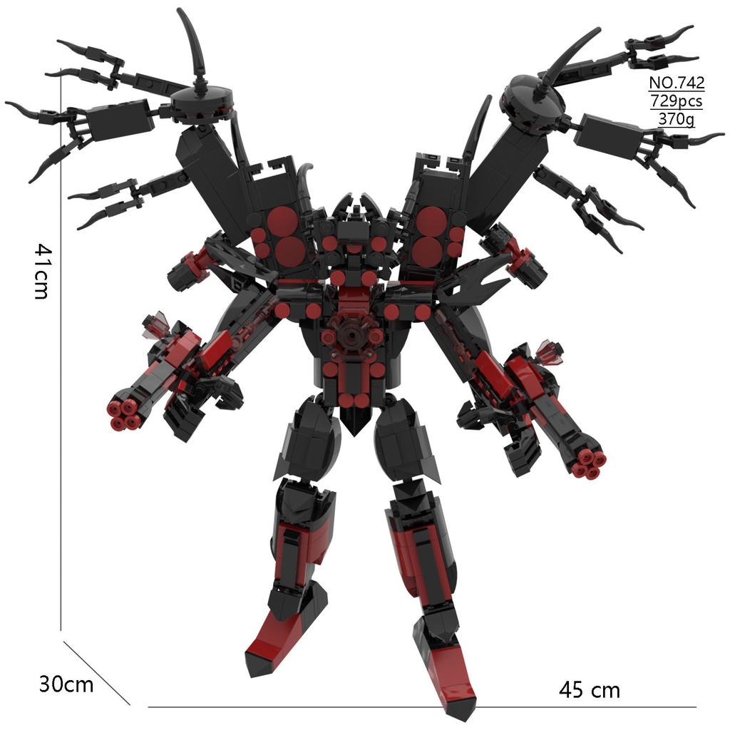 New In Skibidi Figures Toilet Man Titan Clock King 5.0 TV Man Drill Man Building Blocks Bricks Model Toys Kids Xmas Ideas Gift
