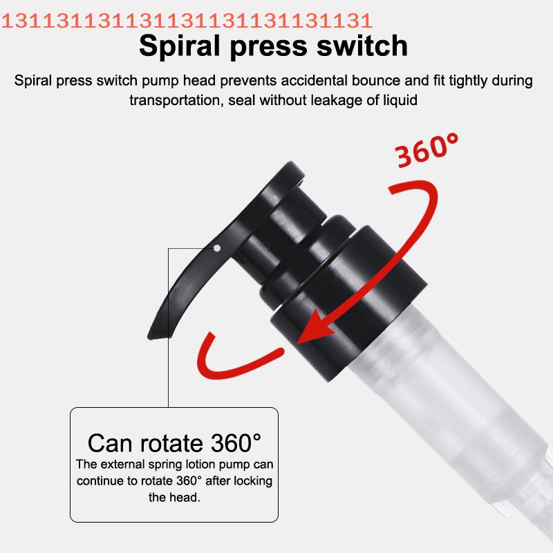 PP Soap Pump Liquid Dispenser Head Round Push Type With 28 Thread Bath Bottle Press Nozzle Lotion Tube For Bath Accessory