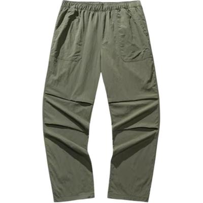 Life Series Sports Minimalist Solid Color Breathable Loose Casual Pants Men Bottoms Grape-Green 952528505-1