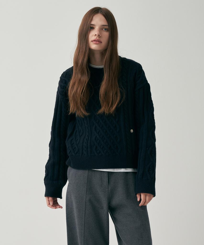 MOTT Classic Cable Knit - Navy