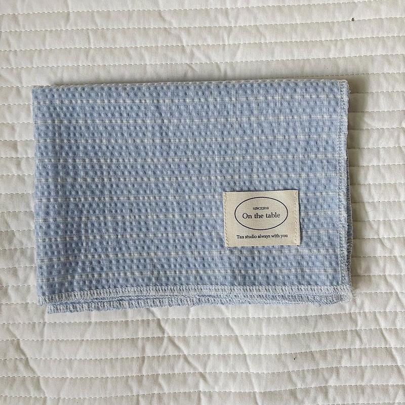 

28*38cm Grid Multiple Colors Tablecloth Slip-resistant Stripe Ornament Rectangular Design Decorative 7 Styles