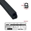 EPDM Steel U-Shaped Anti-Collision & Dustproof Sealing Strip for Cabinets and Electrical Boxes