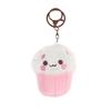 Soft Kawaii Mushroom Plush Keychain Cute Cupcake Teacup Design Mini Keyring Bag Pendant for Girls Daily Use