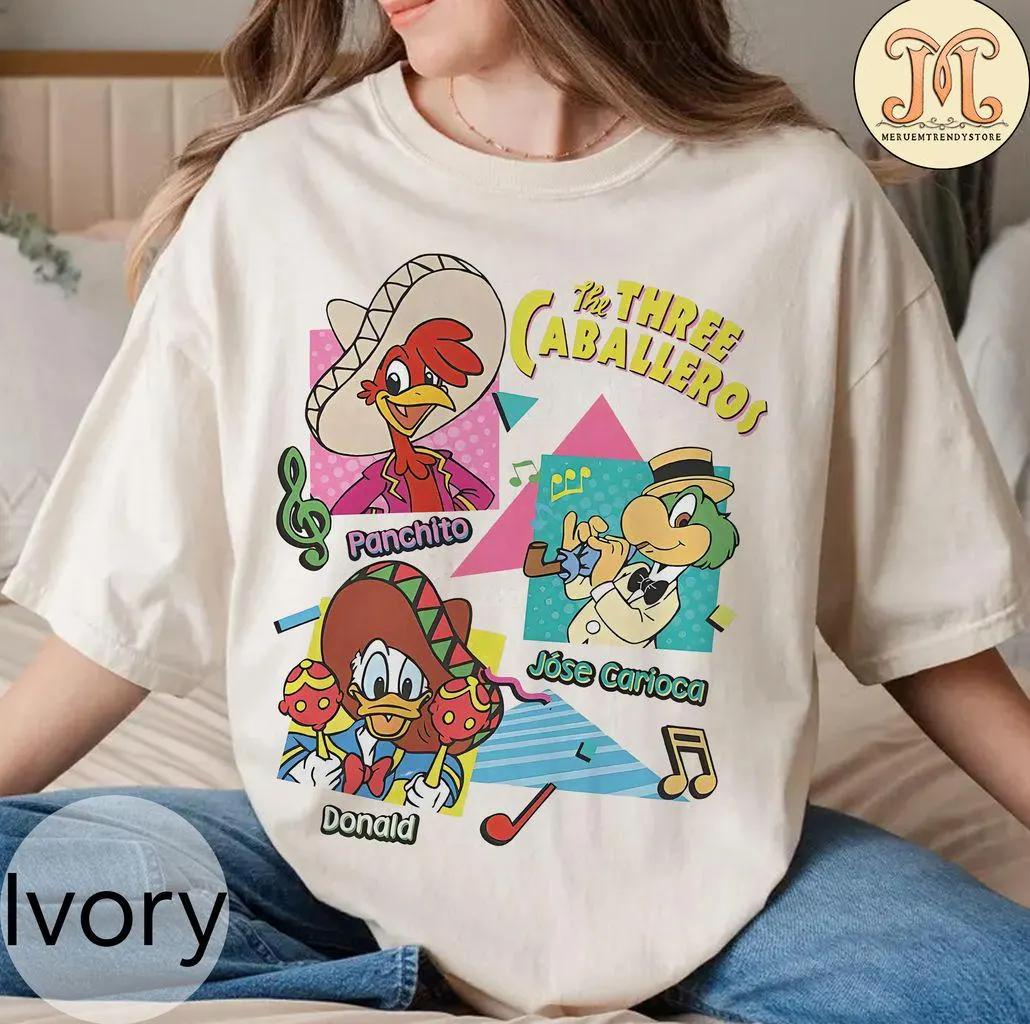 The Three Caballeros Mexico Shirt Three Caballeros Shirt Donald Duck Shirt Jose Carioca Shirt    Trip Shirt S