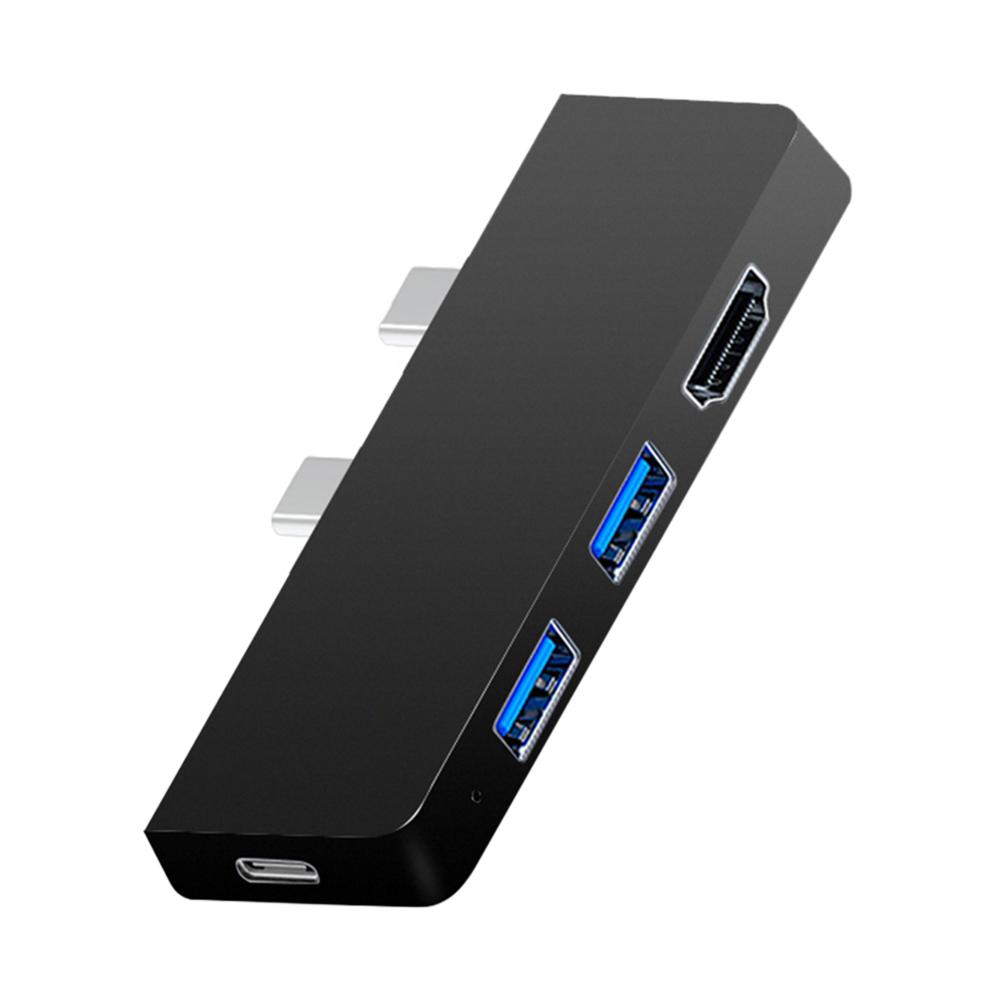 6-in-1 Docking Station Type-C Male To HDMI-compatible SD for MicroSD USB Hub High Speed Transmission for Surface Pro 8/9/X