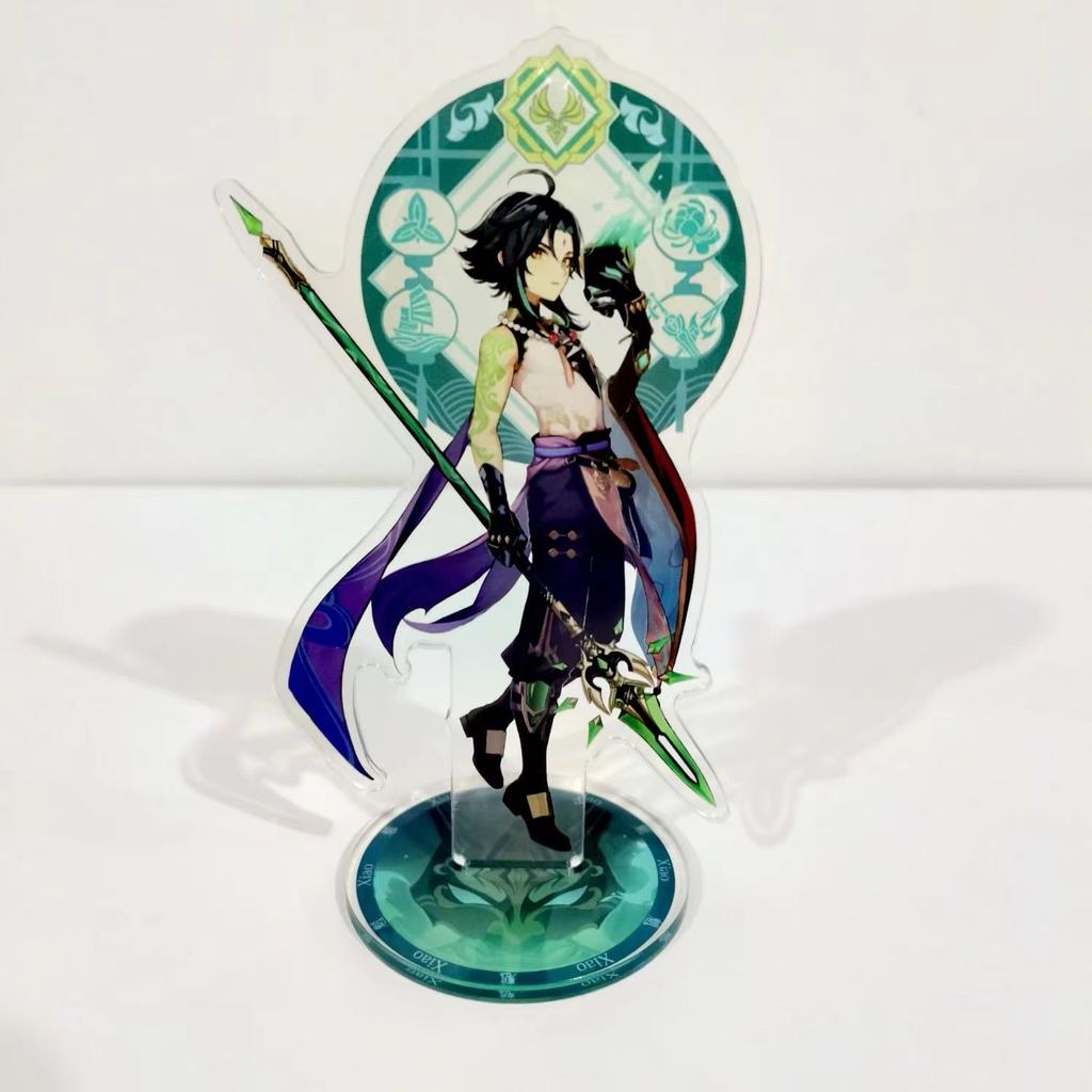 Genshin Anime Figure Varka Acrylic Stand Lauma Flins Aino Ineffa Model Plate Desk Decor Standing Sign Game Fans Gifts lmpact 1pc Poseable Articulated