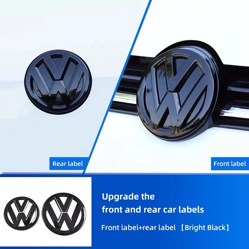 W151Car Logo Front Grille Rear Trunk Decoration Sticker Accessories For Volkswagen Touareg Passat Magotan Golf 6 7 7.5 8 Polo Tiguan