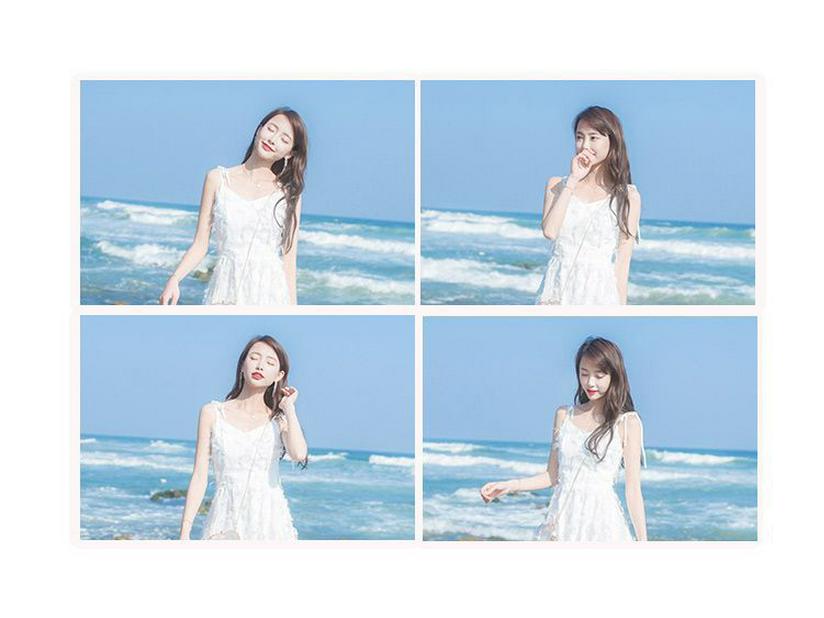 2026 Summer Taiwan Women's Petite A-line Beach Fairy Dress with Tassel Spaghetti Straps