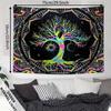 VIKAMA Fluorescent Tree Tapestry Which Has Added A Magical Trippy Vibe Ideal For Home Office Guesthouse And Space Decor